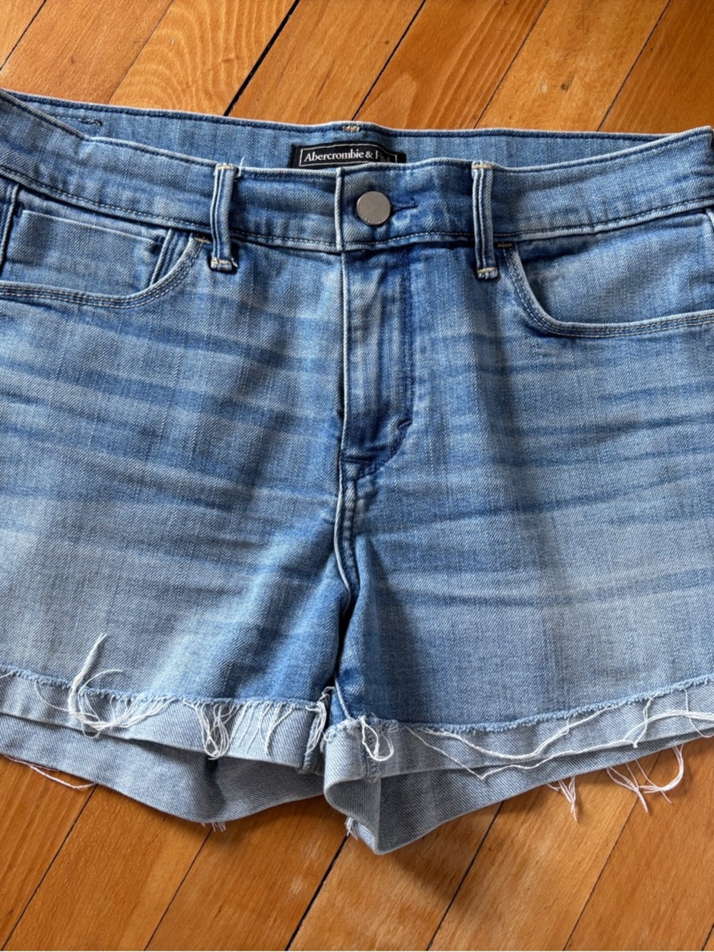 Abercrombie & Fitch Light Blue Denim Jean Shorts